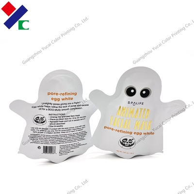 Sac facial formé spécial de masque de poche latérale de joint du conditionnement souple trois